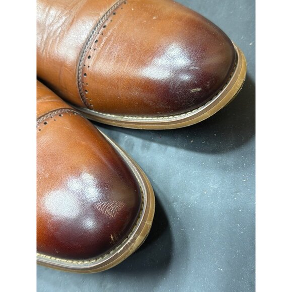 Stacy Adams Mens Tan Brown Leather Cap Toe Oxford Dress Shoes Size 15W main image 9